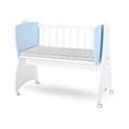 Baby Cot-Swing FIRST DREAMS white+baby blue